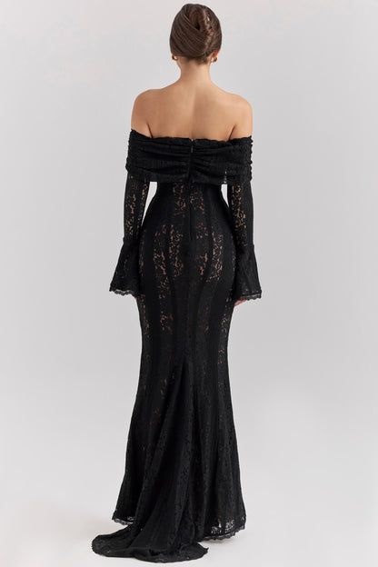 JULIETTE MAXI DRESS - BLACK - NEOSHOP