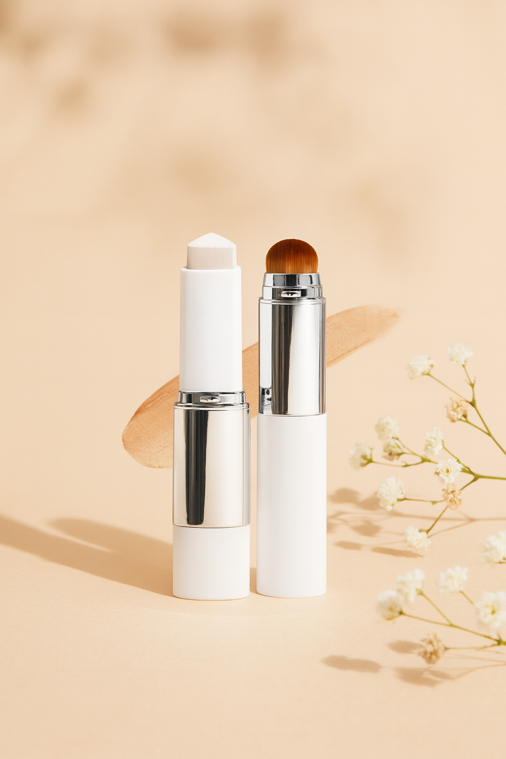 Flawless Skin On-the-Go – Dual-Head Foundation Stick 💫 Prolaconic
