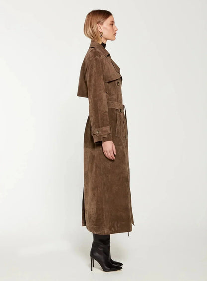 Chloe | Suede Trenchcoat Lavva