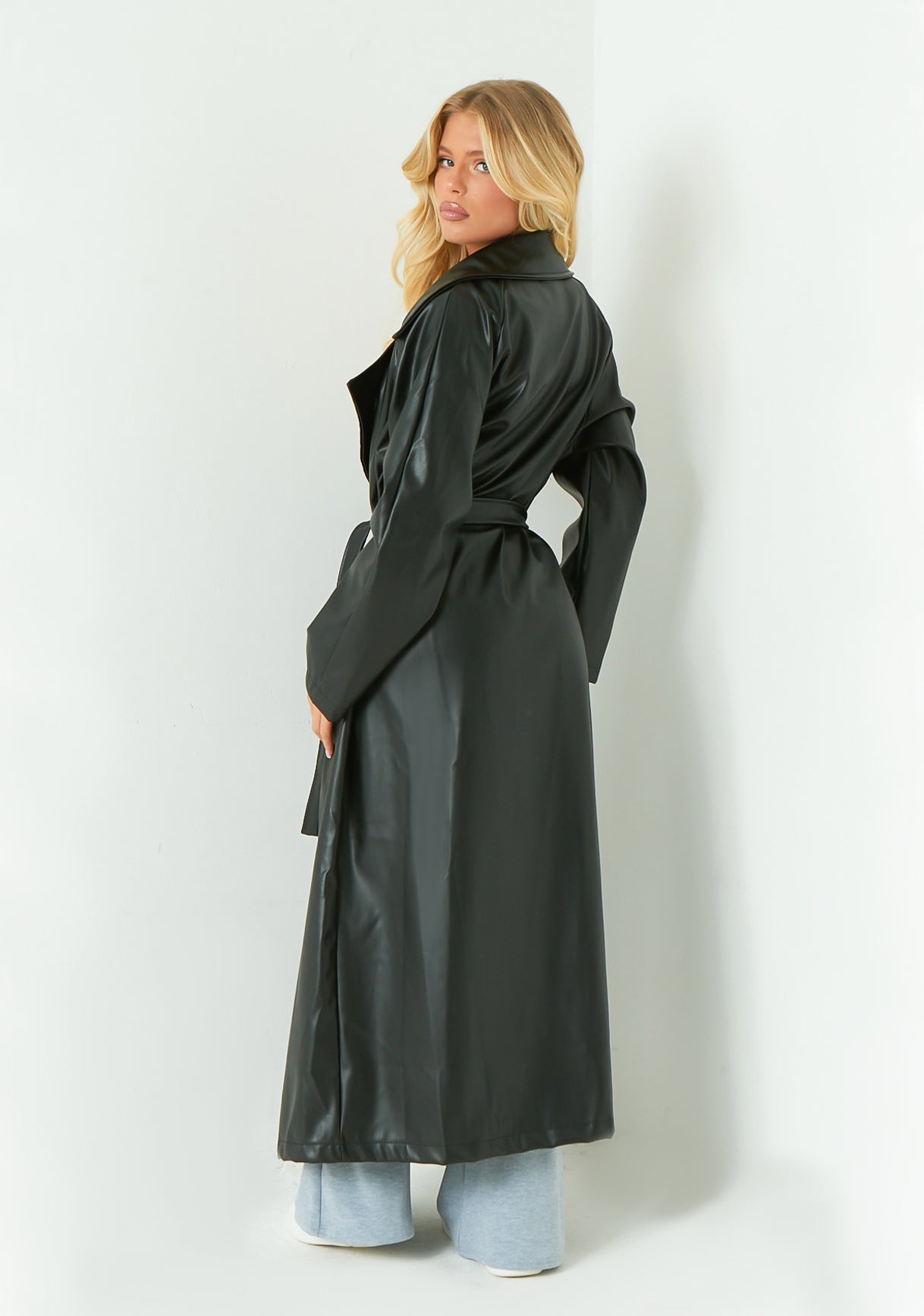 Dani Leather Trench Coat Lavva