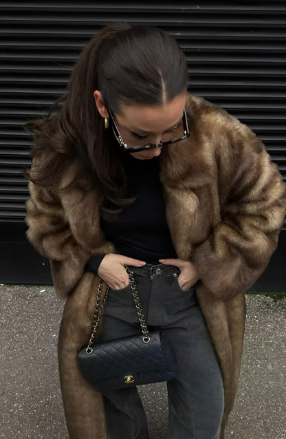 Vivienne | Fluffy Trench Coat Lavva