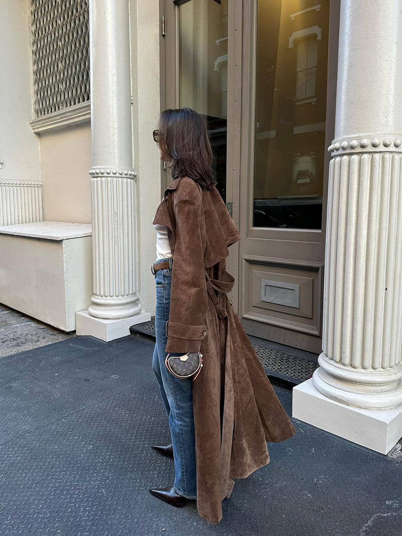 Chloe | Suede Trenchcoat Lavva