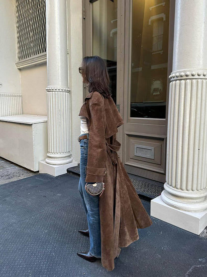Chloe | Suede Trenchcoat Lavva