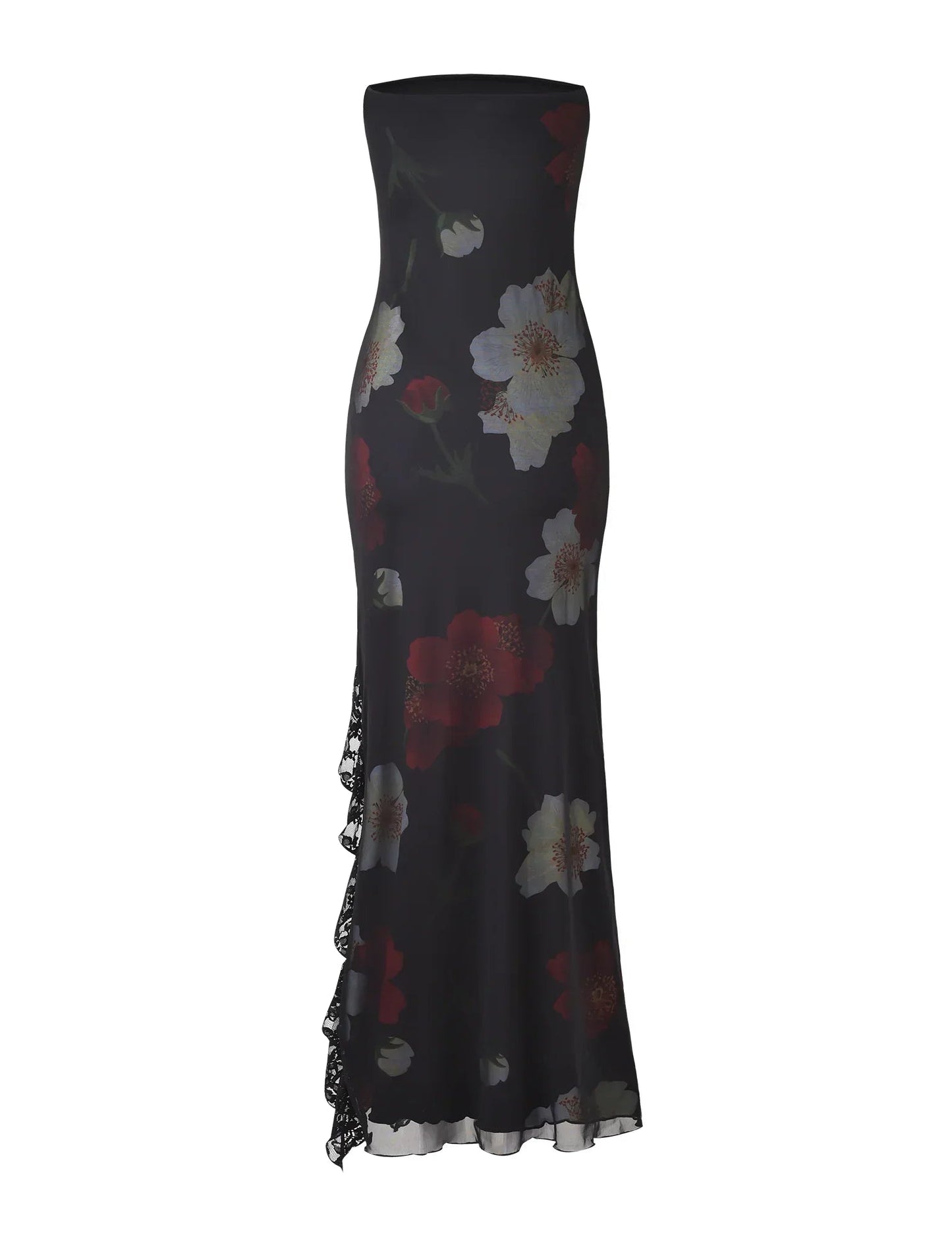 Nima Black Rose Maxi Dress Lavva