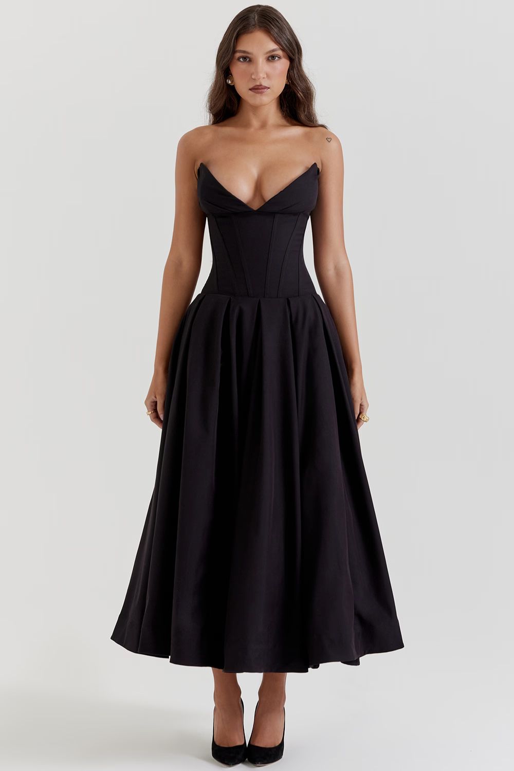 ZARIA MAXI DRESS - BLACK - NEOSHOP