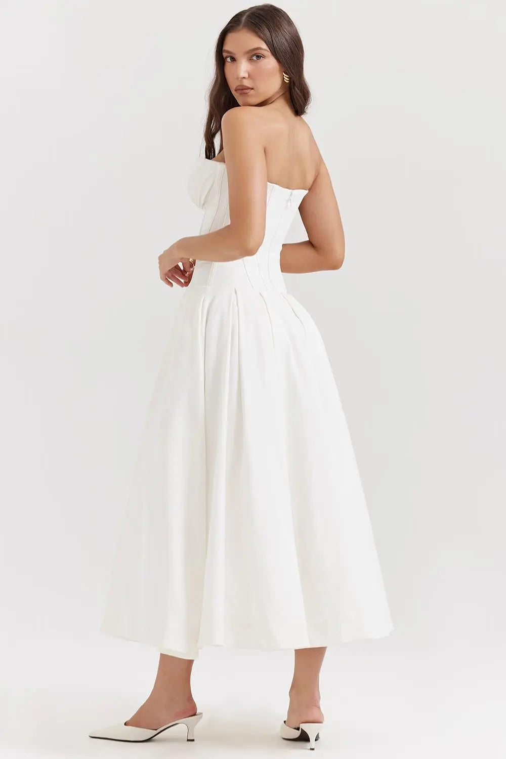 ZARIA MAXI DRESS - WHITE - NEOSHOP