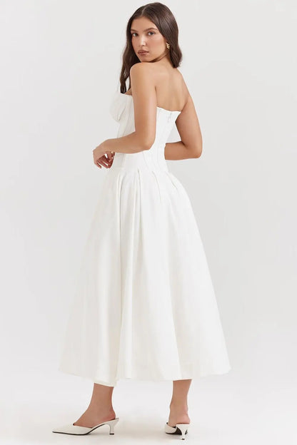 ZARIA MAXI DRESS - WHITE - NEOSHOP