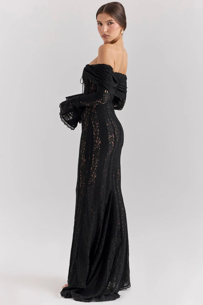 ELENA MAXI DRESS - BLACK - NEOSHOP