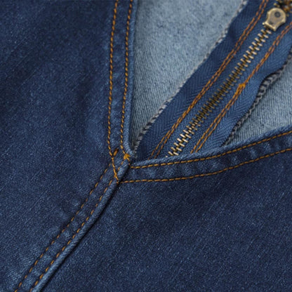 Lucie Backless Heart Denim Jumpsuit Lavva