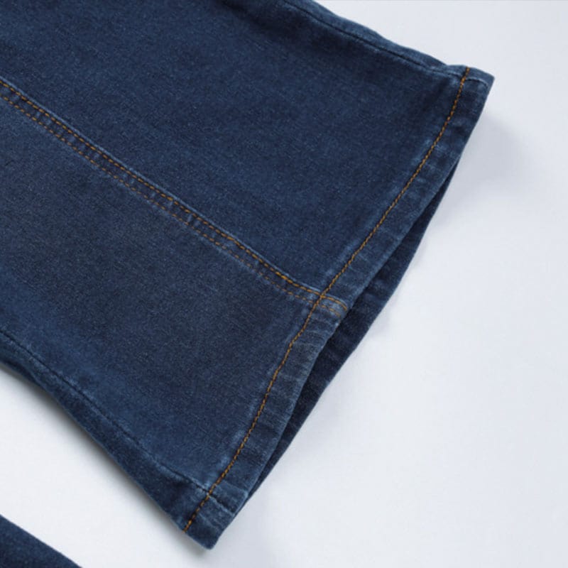 Lucie Backless Heart Denim Jumpsuit Lavva