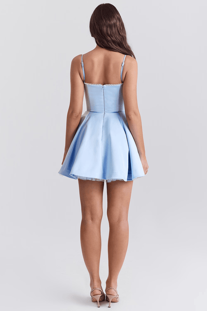 SELENA MINI DRESS - BLUE - NEOSHOP