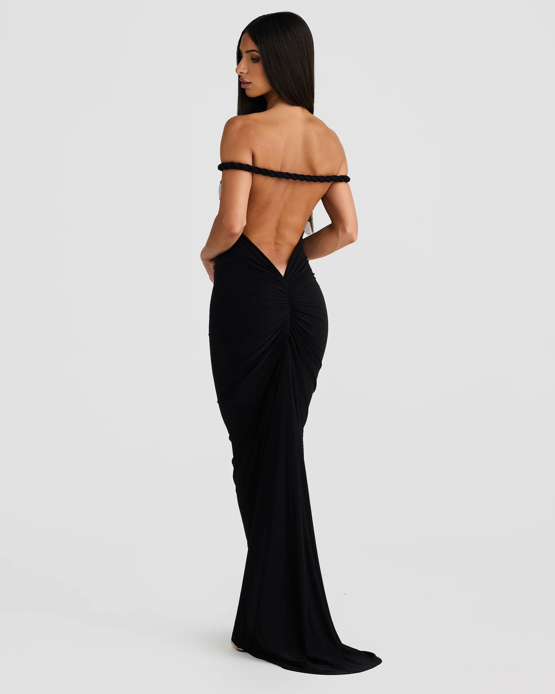 MELANI MAXI DRESS - BLACK - NEOSHOP