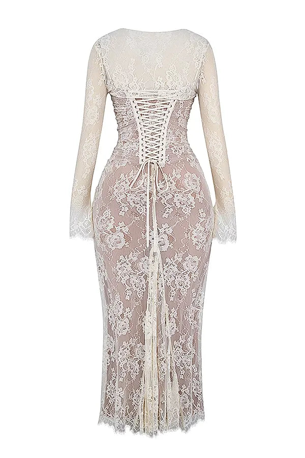 MAISIE MAXI DRESS - WHITE - NEOSHOP