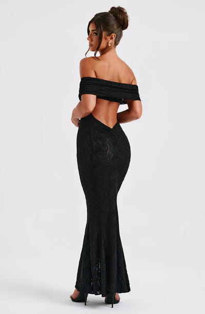 MALIA MAXI DRESS - BLACK - NEOSHOP
